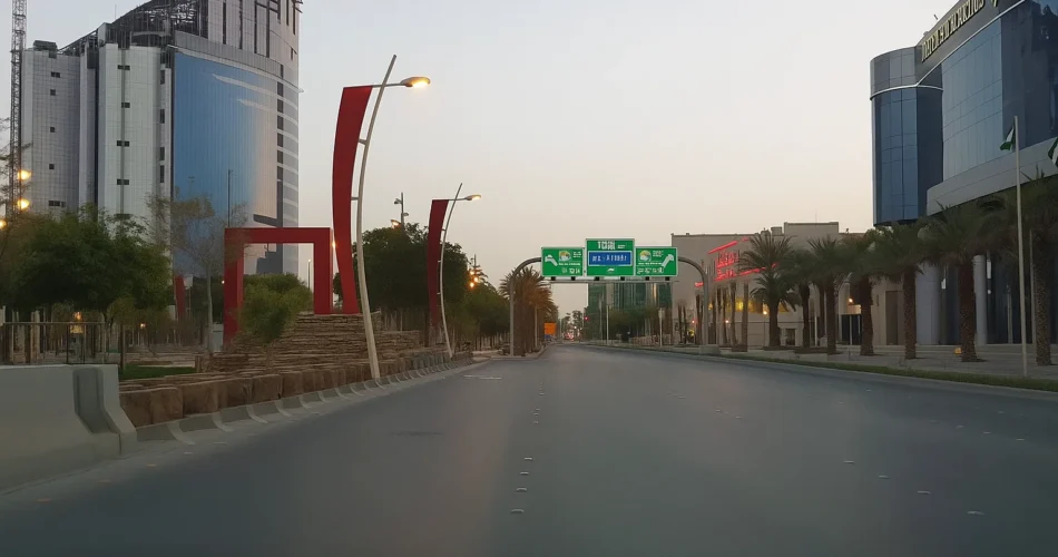 King Abdullah Road in Riyadh