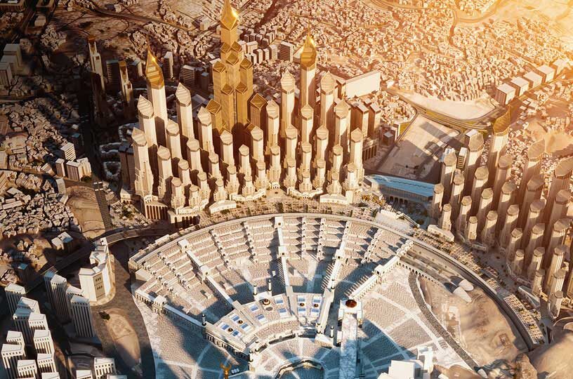 مشروع بوابة الملك سلمان في مكة - (المصدر pif.gov.sa)